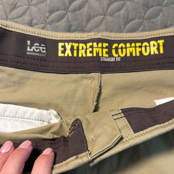 Lee Men's Dress Pants in Khaki - Picture 2 of 3